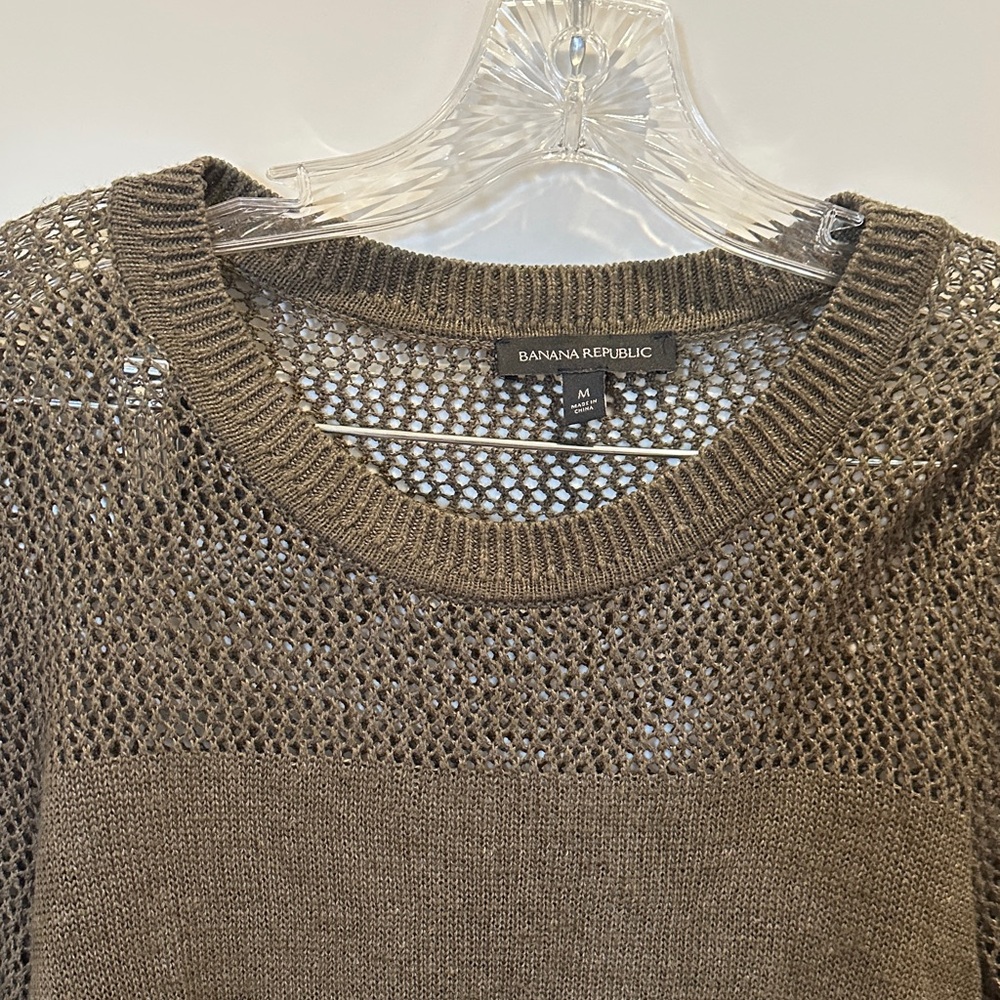 Banana Republic Women's Olive Knit Sweater